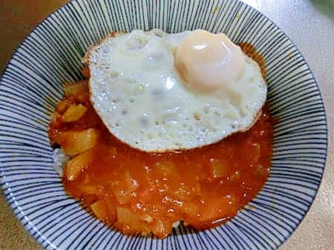 ミートソースでハイカラ丼